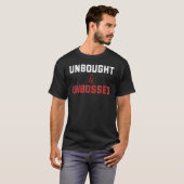 Unbought And Unbossed Black History Afro African P Tシャツ (正面フル)