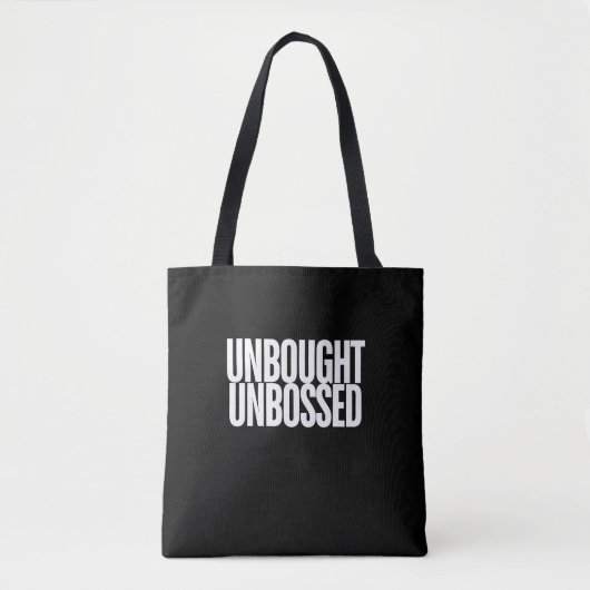 Unbought Unbossed Bold Chisholm トートバッグ (正面)