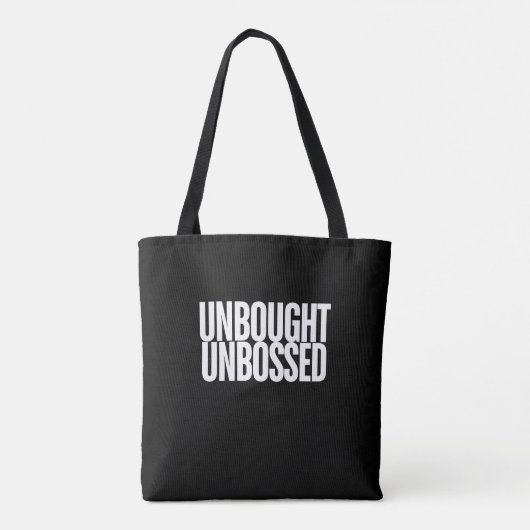 Unbought Unbossed Bold Chisholm トートバッグ (裏面)