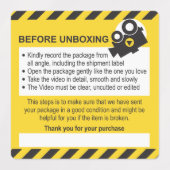 Unboxing Custom Label and Guarantee ラベル (デザイン2)