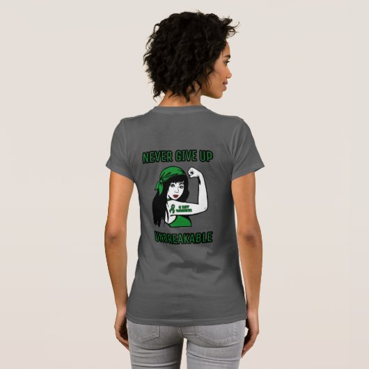 UNBREAKABLE （長い髪）...C Diff Tシャツ (裏面フル)