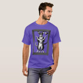 Unbreakable Bond: Dog & Cat Duo Tシャツ (正面フル)
