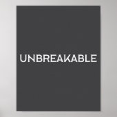 Unbreakable Insrational Motivational Saying  ポスター (正面)