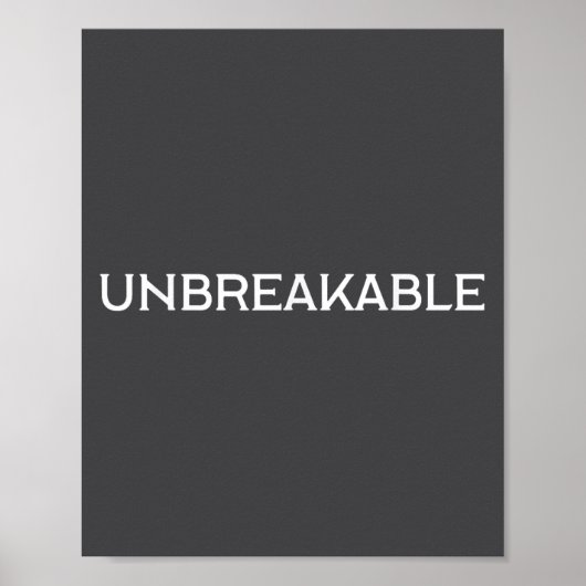Unbreakable Insrational Motivational Saying  ポスター (正面)