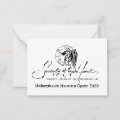 Unbreakable Nature's Cycle  ノートカード (裏面)