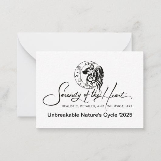 Unbreakable Nature's Cycle ノートカード (裏面)