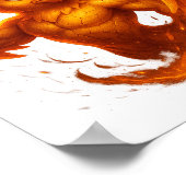 Unbreakable Spirit - Fiery Phoenix Cartoonプリント! ポスター (角)