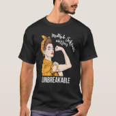 Unbreakable Warrior Multiple Sclerosis Awareness M Tシャツ (正面)