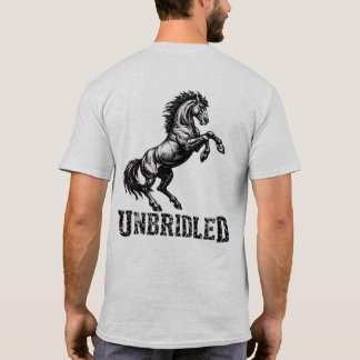 “Unbridled” 馬 グラフィックTシャツ Tシャツ
