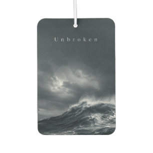 Unbroken - 暗い嵐の海の美学の引用 カーエアーフレッシュナー