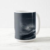Unbroken - 暗い嵐の海の美学の引用 コーヒーマグカップ (正面右)