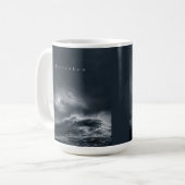 Unbroken - 暗い嵐の海の美学の引用 コーヒーマグカップ (正面左)