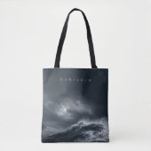 Unbroken - 暗い嵐の海の美学の引用 トートバッグ (正面)