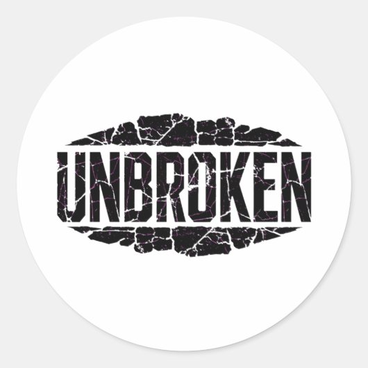 Unbroken Motivation ラウンドシール (正面)
