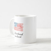 UNBURDENED WE STAND WATERCOLOR コーヒーマグカップ (正面左)