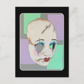 "Uncanny Valley"絵を描がオン ポストカード (正面)