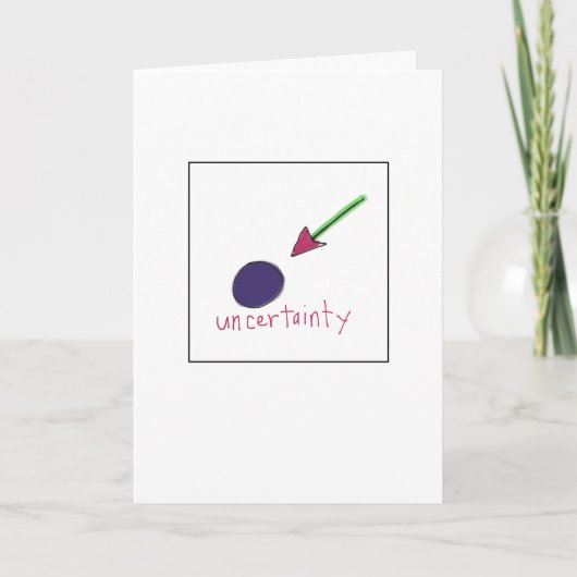 Uncertainty Greeting Card カード (正面)