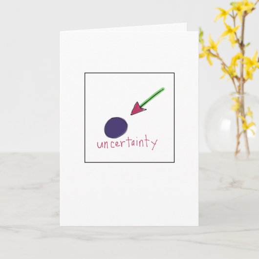 Uncertainty Greeting Card カード (黄色い花)