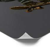 Unchained Skater Pitbull Graphic Art Skateboarding ポスター (角)