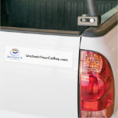 UnchainYourCoffee.com バンパーステッカー (トラック上)