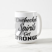 Unchecked Spirits Get Stronger - Coffee Mug コーヒーマグカップ (正面右)