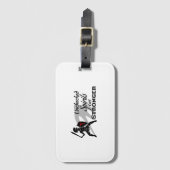 Unchecked Spirits Get Stronger Luggage Tag (White) ラゲッジタグ (正面縦)