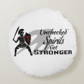 Unchecked Spirits Get Stronger - Round Pillow ラウンドクッション (裏面)