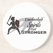 Unchecked Spirits Get Stronger - Shot glass コースター (正面)