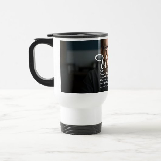 Uncle関数モダン定義スクリプトおもしろい写真 トラベルマグ (左)