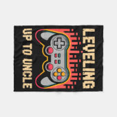 Uncle Art For Uncle Men From Niece Nephew First Ti フリースブランケット (正面(横))