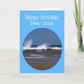 Uncle Birthday Card Ocean Design カード (正面)
