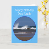 Uncle Birthday Card Ocean Design カード (黄色い花)