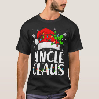 Uncle Claus Christmas Lights Pajama Family Matchin Tシャツ