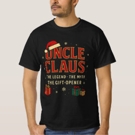 Uncle Claus – The Legend, The Myth, The Gift-Opene Tシャツ