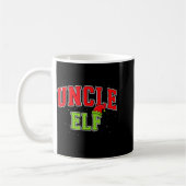 Uncle Elf Christmas Family Matching Group Xmas Unc コーヒーマグカップ (左)