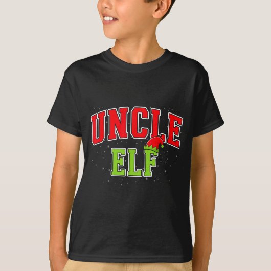 Uncle Elf Christmas Family Matching Group Xmas Unc Tシャツ (正面)