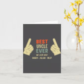 Uncle Ever Inting Finger Niece Nephew Names  カード (黄色い花)