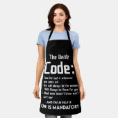 Uncle From Niece Nephew The Uncle Cool 5 Things エプロン (着用した状態)