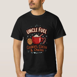 Uncle Fuel: Cookies, Cocoa & Chaos | 楽しいホリデー Tシャツ