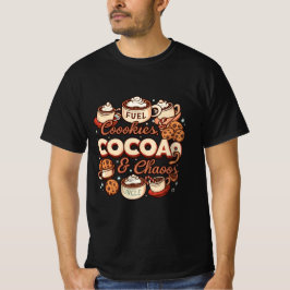 Uncle Fuel: Cookies, Cocoa & Chaos | 楽しいホリデー Tシャツ