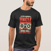 Uncle Gaming Video I Am A Gaming Uncle Tシャツ (正面)