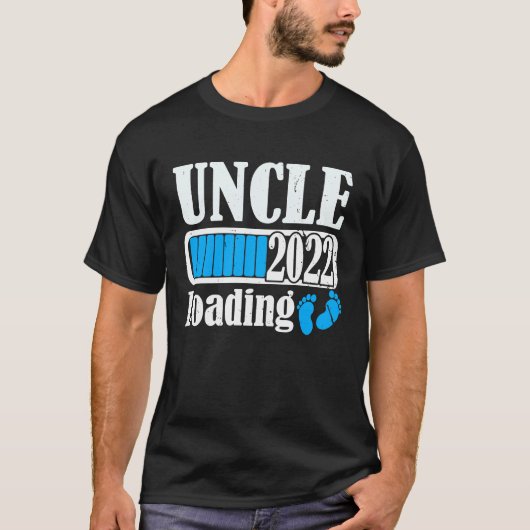 Uncle Loading 2022 New Uncle Pregnant Announcement Tシャツ (正面)