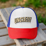 Uncle!!! Modern Simple Cool Comic キャップ<br><div class="desc">This simple and modern design is composed of san serif typography.</div>