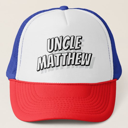 Uncle Modern Simple Cool Comic キャップ (正面)