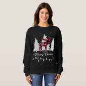 Uncle Moose Buffalo Red Plaid Christmas Matching F スウェットシャツ (正面フル)