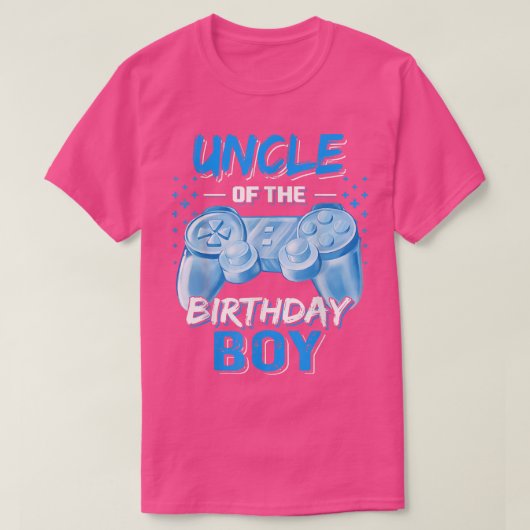 Uncle of the Birthday Boy Matching Video Game Birt Tシャツ (デザイン正面)