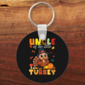 Uncle Of The Little Turkey Thanksgiving Baby Showe キーホルダー (正面)