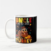 Uncle Of The Little Turkey Thanksgiving Baby Showe コーヒーマグカップ (左)