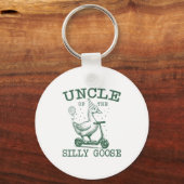 Uncle Of The Silly Goose First Birthday Family Mat キーホルダー (正面)