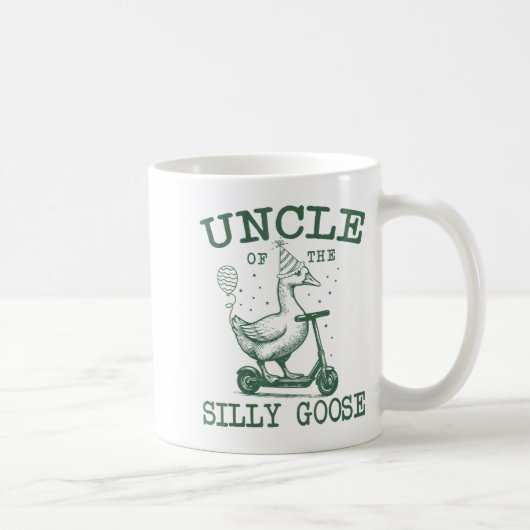 Uncle Of The Silly Goose First Birthday Family Mat コーヒーマグカップ (右)